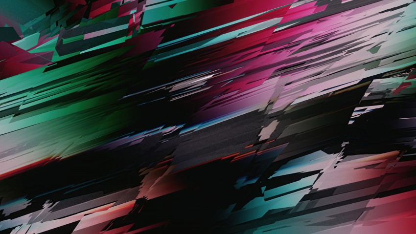 3d Glitch 5K Wallpaper