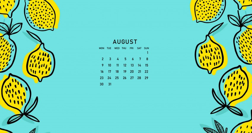 4K Calendar August 2021 Wallpaper