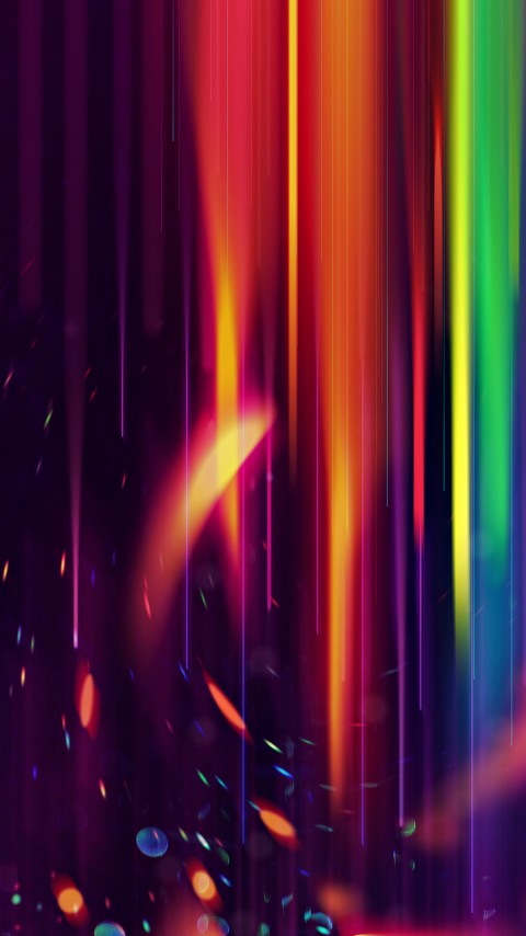 4k Colorful Drip Curtain Phone Wallpaper