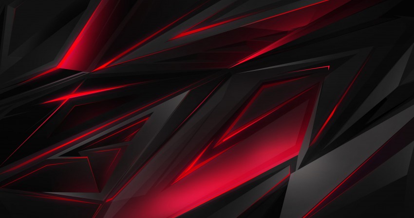 4K Dark Black And Red 3D Abstract Wallpaper