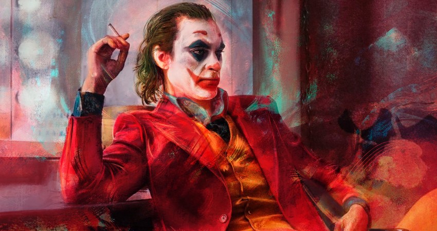 4K Joaquin Phoenix Joker Watercolor Artwork Wallpaper