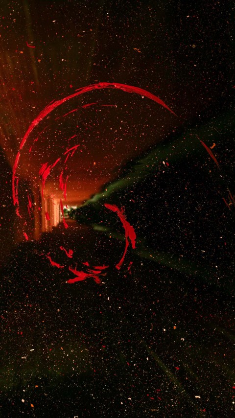 4k Mobile Fire Red Spiral Wallpaper