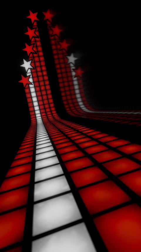 4k Mobile Star Disco Stage Wallpaper
