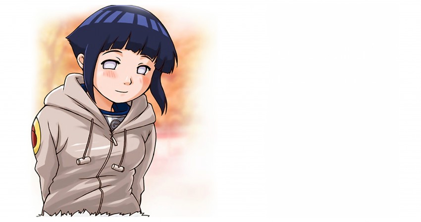 4K Naruto Manga Cartoon Hinata Hyuga Wallpaper