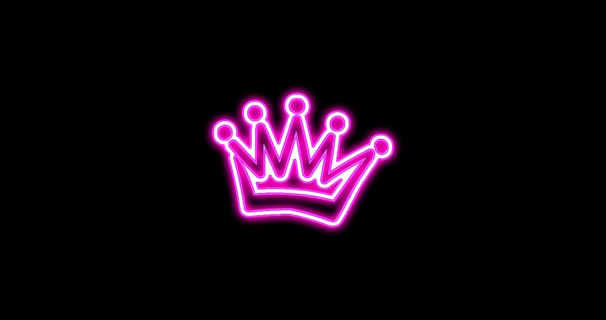4K Pink Queen Neon Crown Wallpaper
