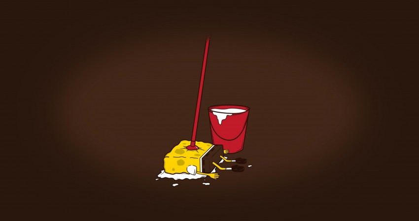 4K Spongebob Squarepants Minimalist Wallpaper