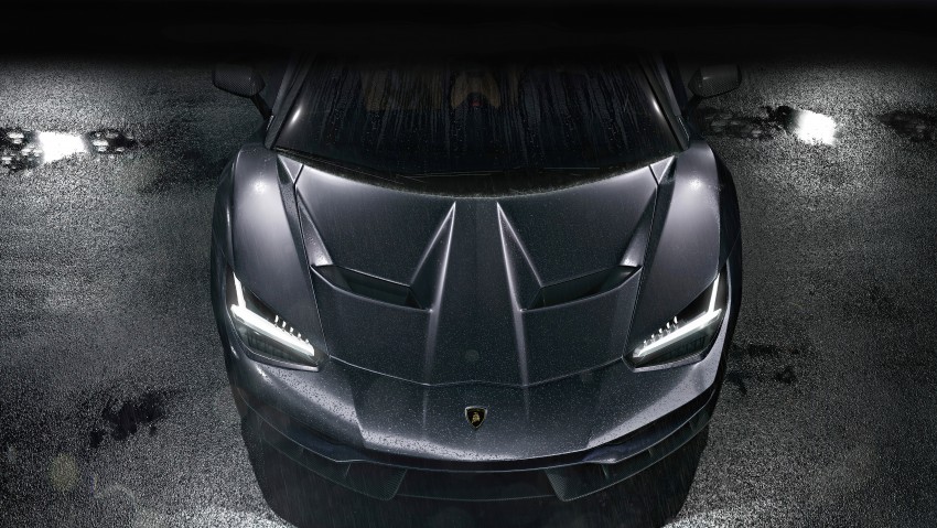 8K Black Lamborghini Centenario Picture Wallpaper Background