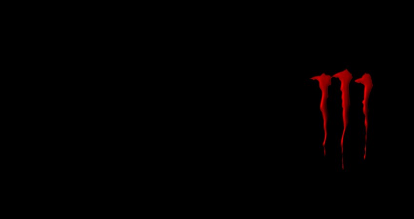 Black & Red Monster Scratch 4K Wallpaper