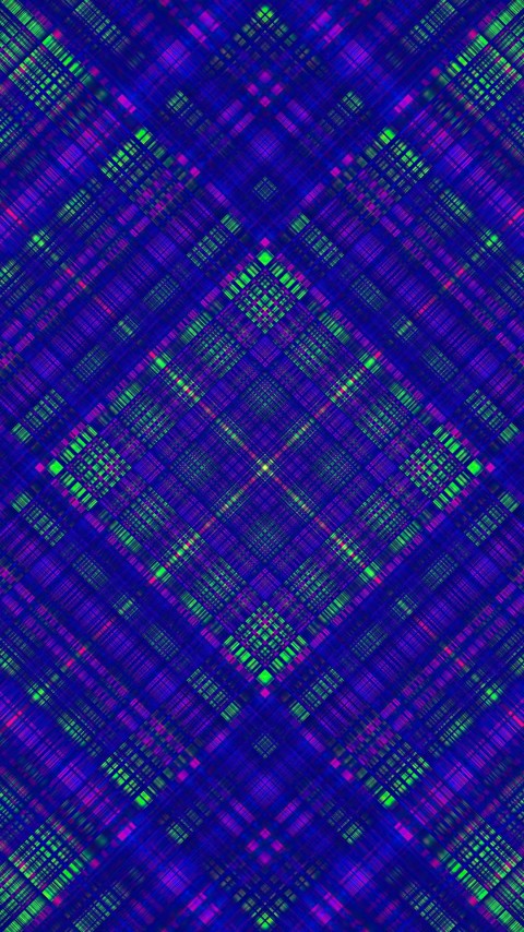 Blue Checkered Lines Wallpaper Mobile