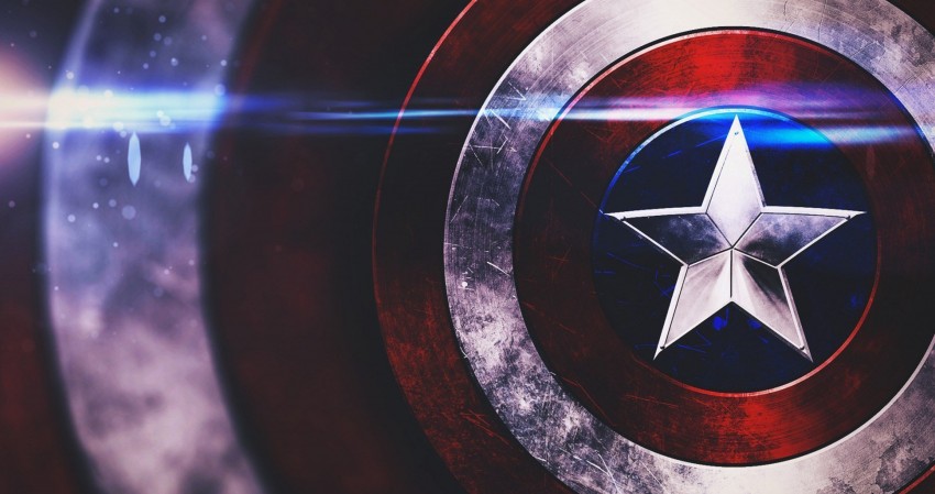 Captain America Shield 4K Wallpaper