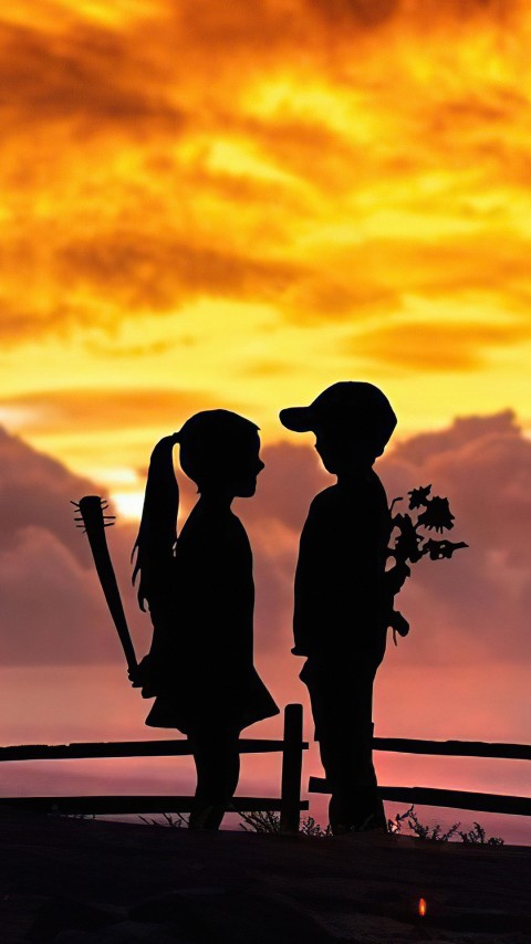 Childhood Broken Love 4k Phone Wallpaper