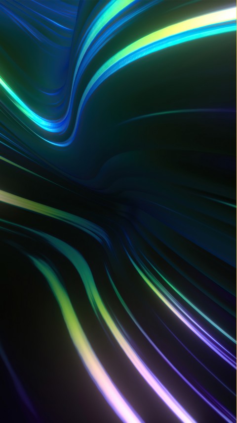 Colorful Electric Wave Wallpaper For Mobile
