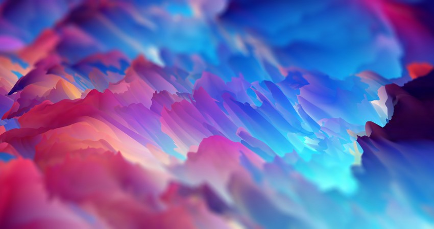 Colorful Space Flower HD Background