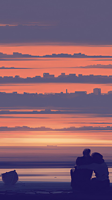 Couple In The Sea Wallpaper For Phone