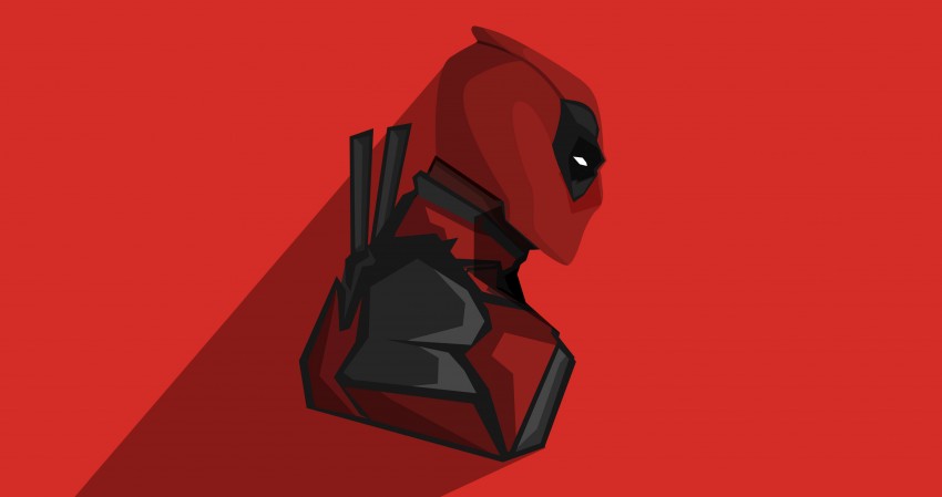 Deadpool Minimalist 4K Wallpaper