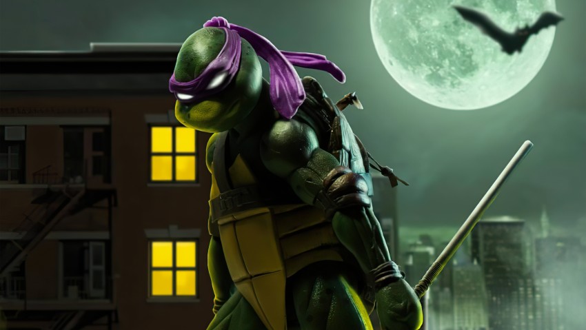 Donatello Purple Ninja Turtles 5K Wallpaper