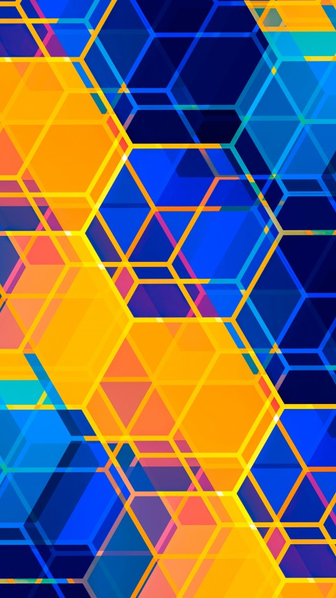 Download Hexa Sunset Wallpaper For Mobile