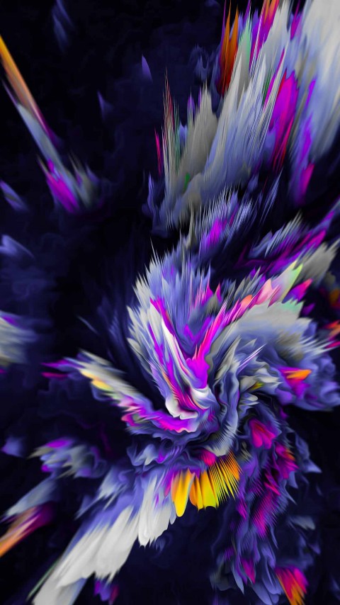 Download Purple Peri  Water Outburst 4K Wallpaper Mobile
