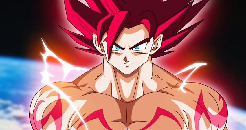 Dragon Ball Goku Super Saiyan God 4K Wallpaper