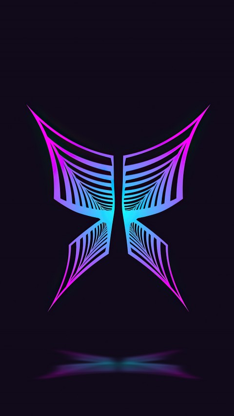 Free Digital Butterfly Outlines Wallpaper For Mobile