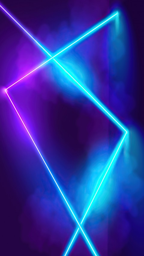 Free Neon Space Nebula Wallpaper For Mobile