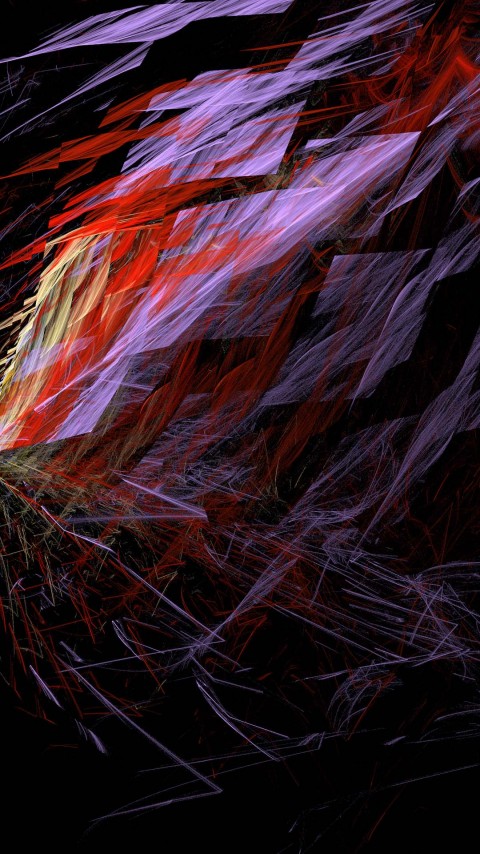 Free Red Crystal Wings 4K Wallpaper Mobile