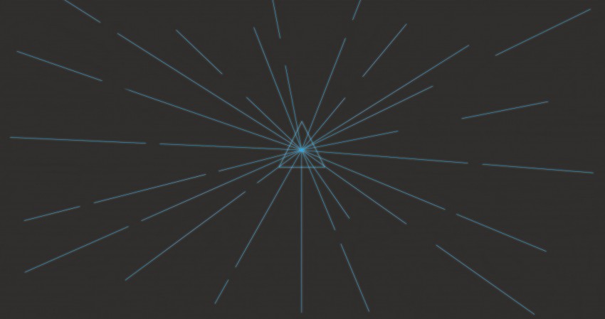 Glowing Triangle lines HD Wallpaper Background