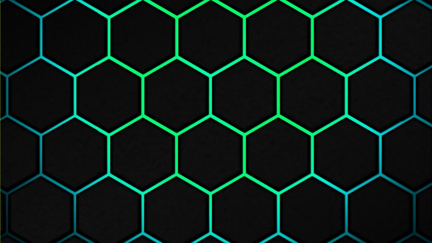 Green  Web Polygon 5K Background