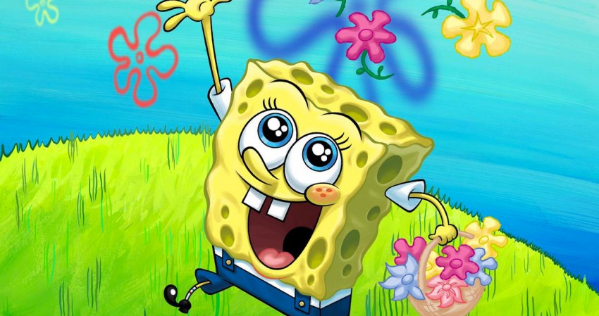 Happy Spongebob Squarepants 4K Wallpaper