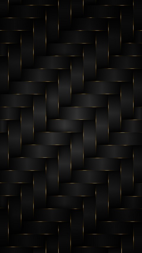 HD Dark Gold line Brick Mobile Wallpaper