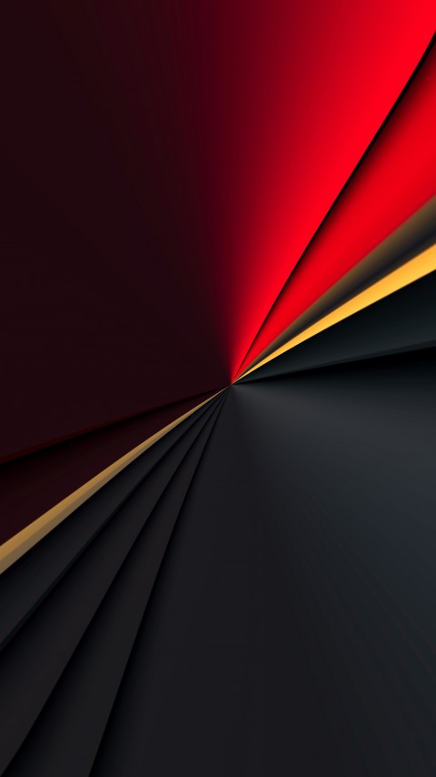 HD Dark Red Rays Mobile Wallpaper