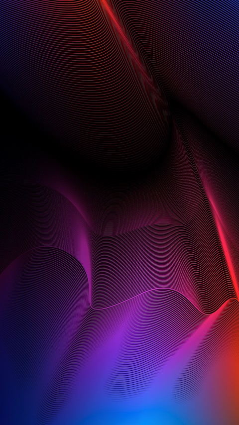 HD Little Wave Lines Mobile Wallpaper
