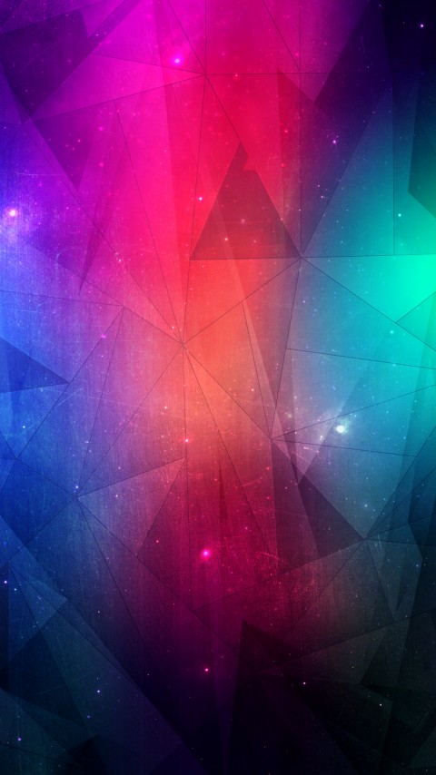 HD Midnight  Geometry  Flowing Mobile Wallpaper