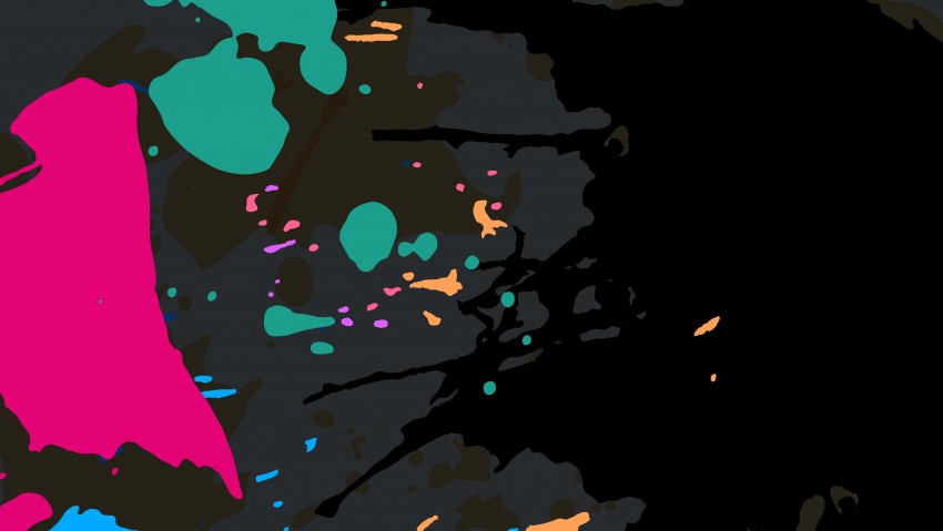 HD Pink Green Paint Splashes Wallpaper