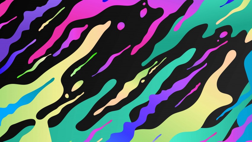 HD Splashes Of Colors Wallpaper