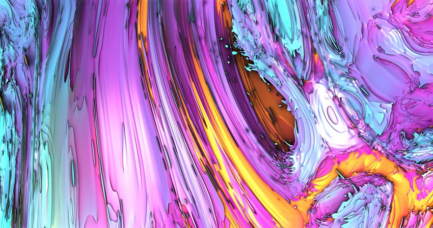 HD Unicorn Oil Paint Marble Wallpaper