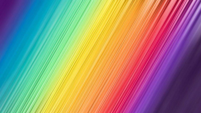 HD Yellow Vertical Rainbow Wallpaper