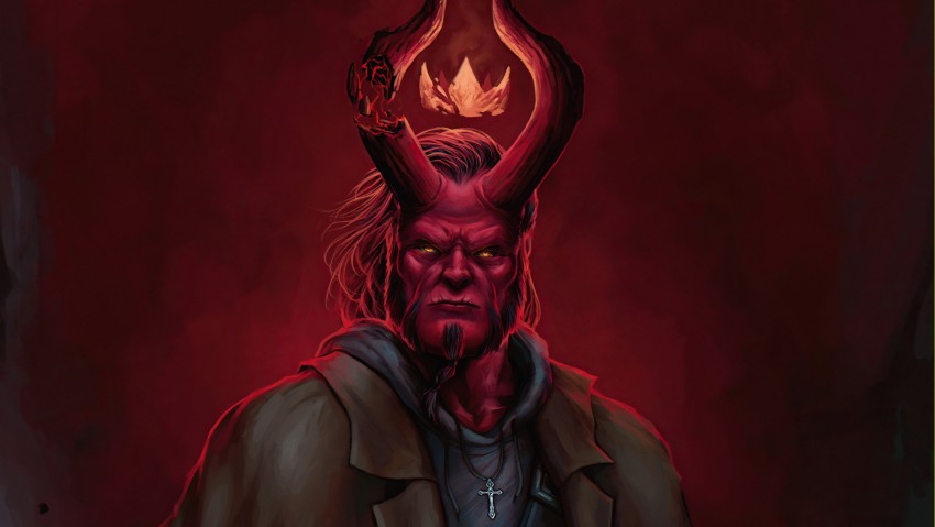 Hellboy Broken Horn 5K Background