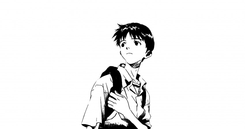 Ikari Shinji 4K Wallpaper Background
