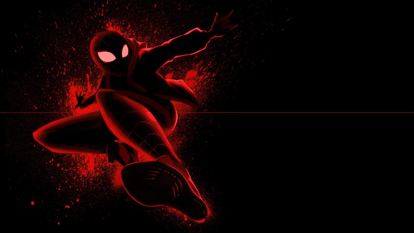 Miles Morales Spiderman Dark 5K Wallpaper