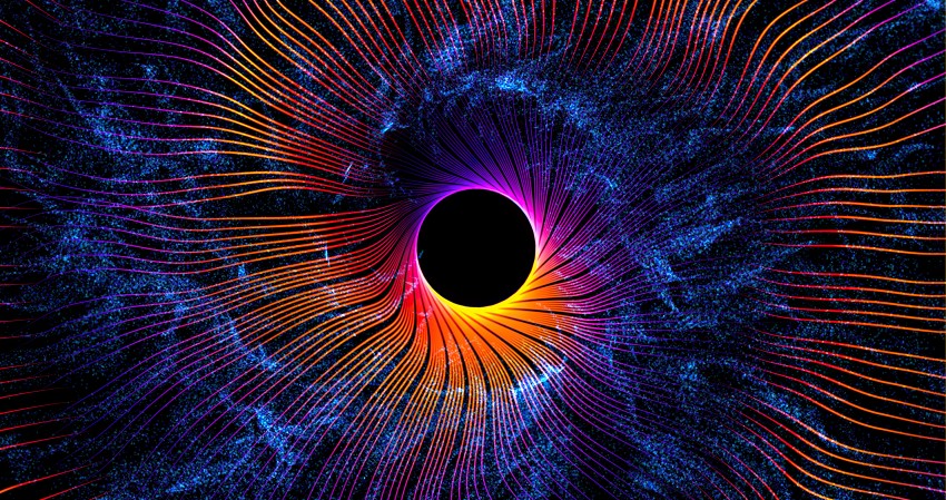 Orange Black Holes Picture Wallpaper