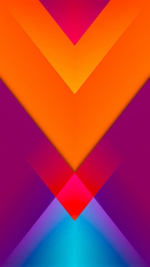 Orange Layer Pyramid Wallpaper Phone