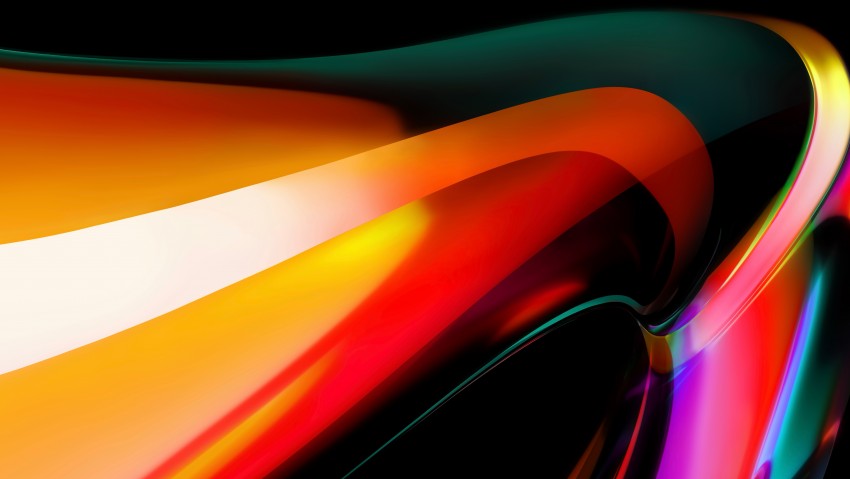Orange Light Stream 5K Wallpaper Background