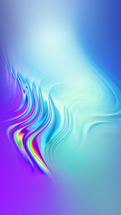 Pastel Blue Dynamic Glass Phone Wallpaper