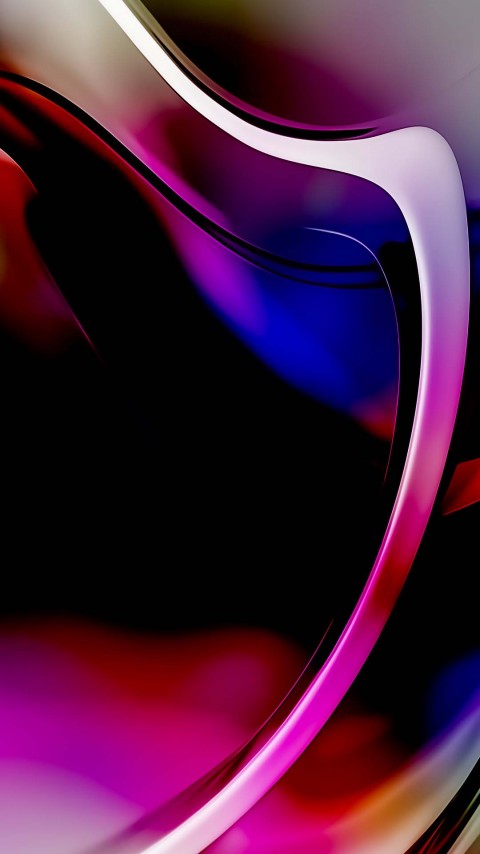 Purple Blue  Crystal Fractal Wallpaper Phone