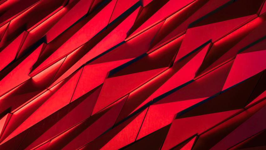 Red Abstract Sharpe 5K Wallpaper