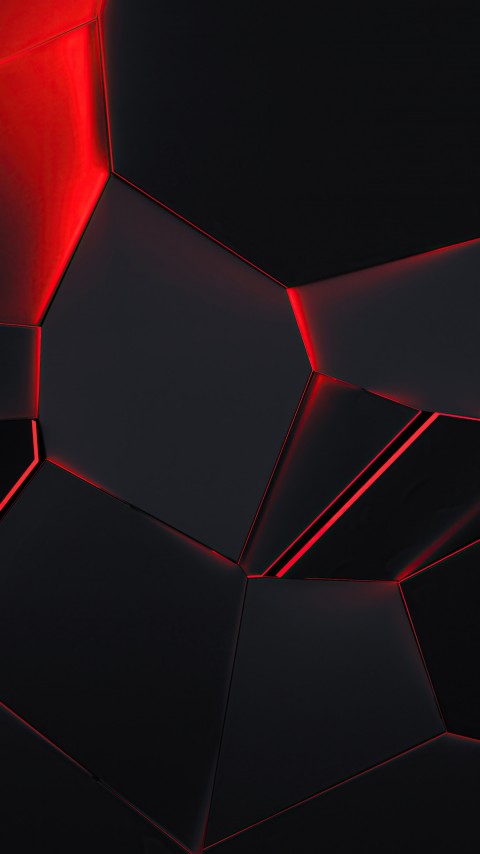 Red Crack Glow Wallpaper For Phone