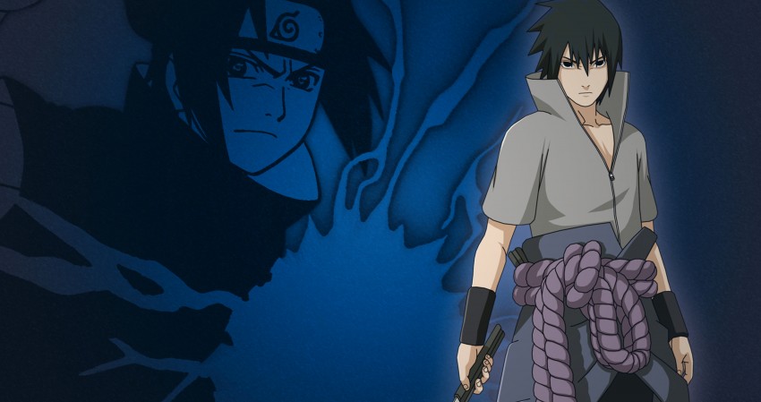 Sasuke Uchiha Naruto Artwork Manga Anime 4K Background