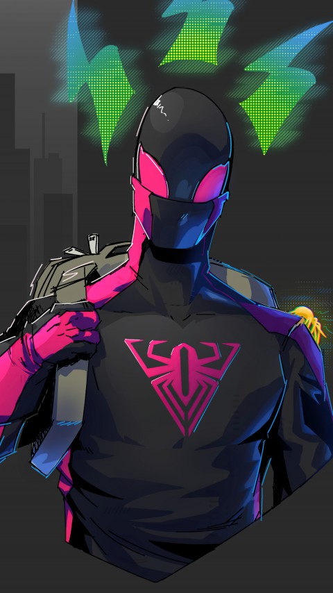 Spider Man Miles Costume Wallpaper Mobile