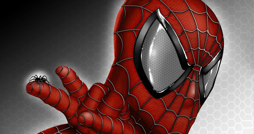 Spiderman Super Hero Face Illustration 4K Wallpaper
